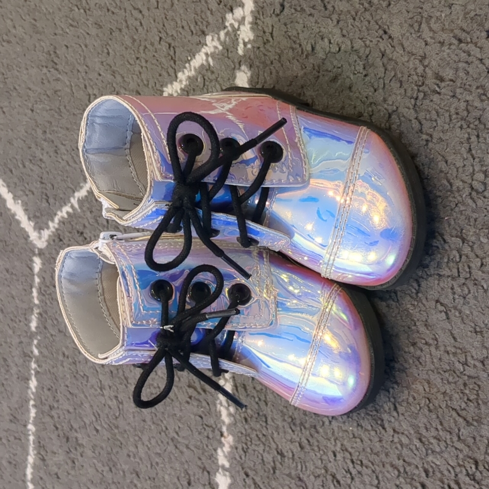 Wonder nation iridescent toddler boots